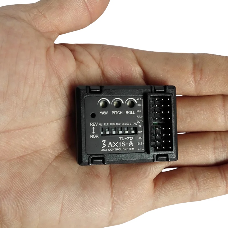 Fpv Drone Flight Controller - 3-Achsen-Gyro-Flugcontroller TL70 Auto-Balance-Stabilisator für RC-Flugzeuge mit