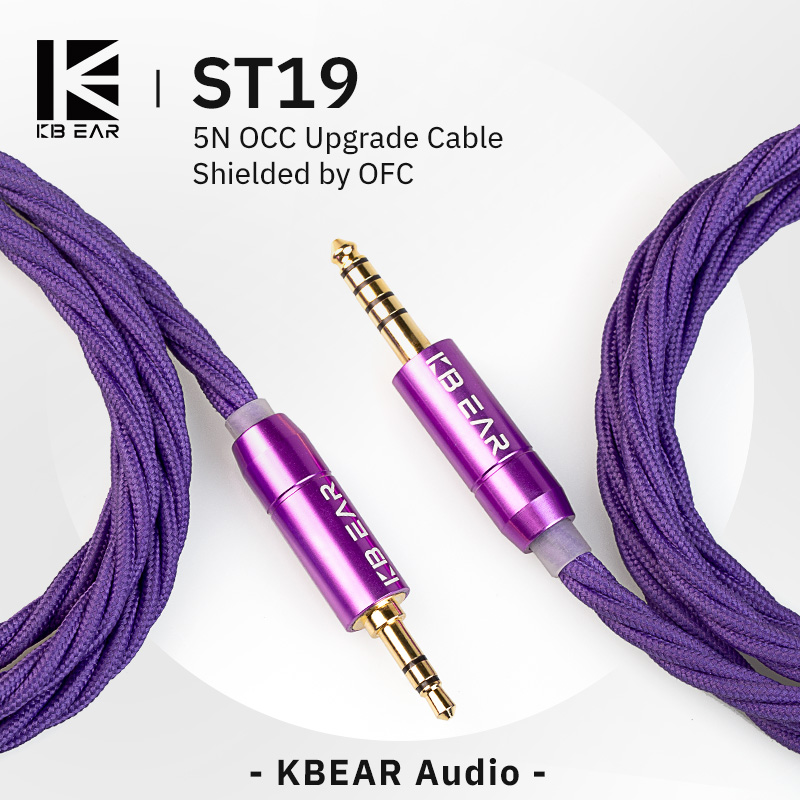 Eachine Drone E010 - KBEAR ST19 4-adriges Ohrhörerkabel, 5N OCC