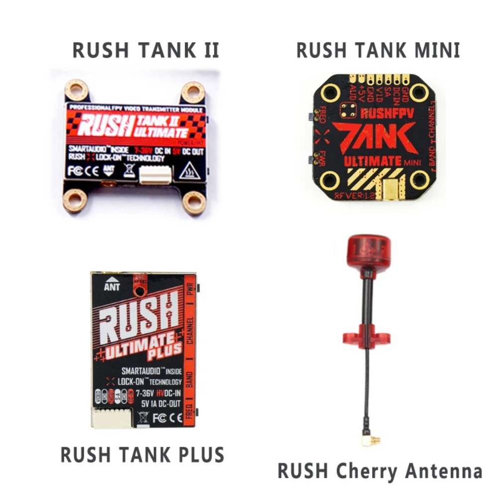 Fpv Drone Frame - RUSH TANK Ultimate II/Mini/PLUS/Solo VTX 5.8GHz