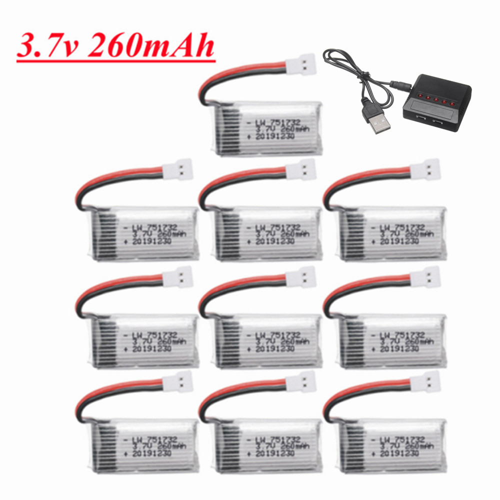 H8 H36 Batterie 3,7 V 260 mAh  – Eachine Drone E010 Bewertung und Preis