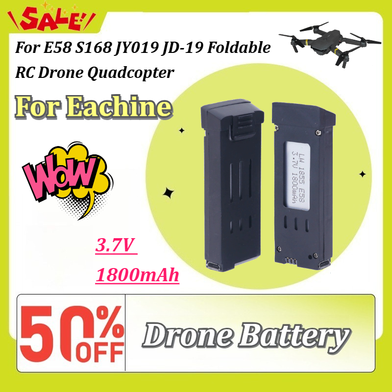 Neue 3,7 V 1800 mAh wiederaufl – Eachine Drone E58 Bewertung und Preis